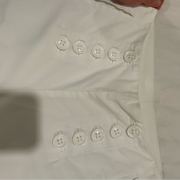 Bebe White size 0 High Waist Cotton Flare , Bootcut Sailor Pants Y2K - Picture 5 of 6